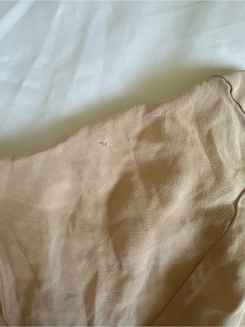 BCBGMAXAZRIA "Sammie" Sleeveless Asymmetrical Silk Blouse - Size XS - Bare Pink - Picture 6 of 7